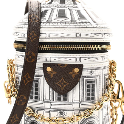 Louis Vuitton X FORNASETTI Calfskin Architettura Cannes Black White 7 of 9