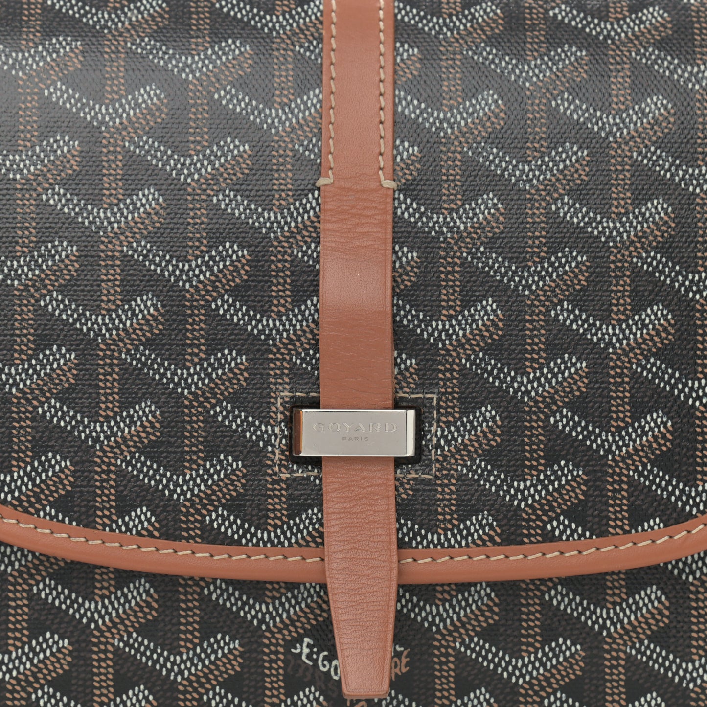 Goyardine Belvedere II PM Messenger Bag Black Gold