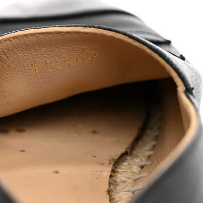 Chanel Lambskin CC Espadrilles 37 Black 8 of 11