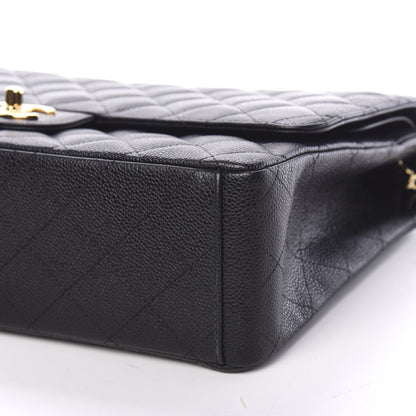 Chanel Caviar Quilted Maxi Double Flap Black 8 of 9