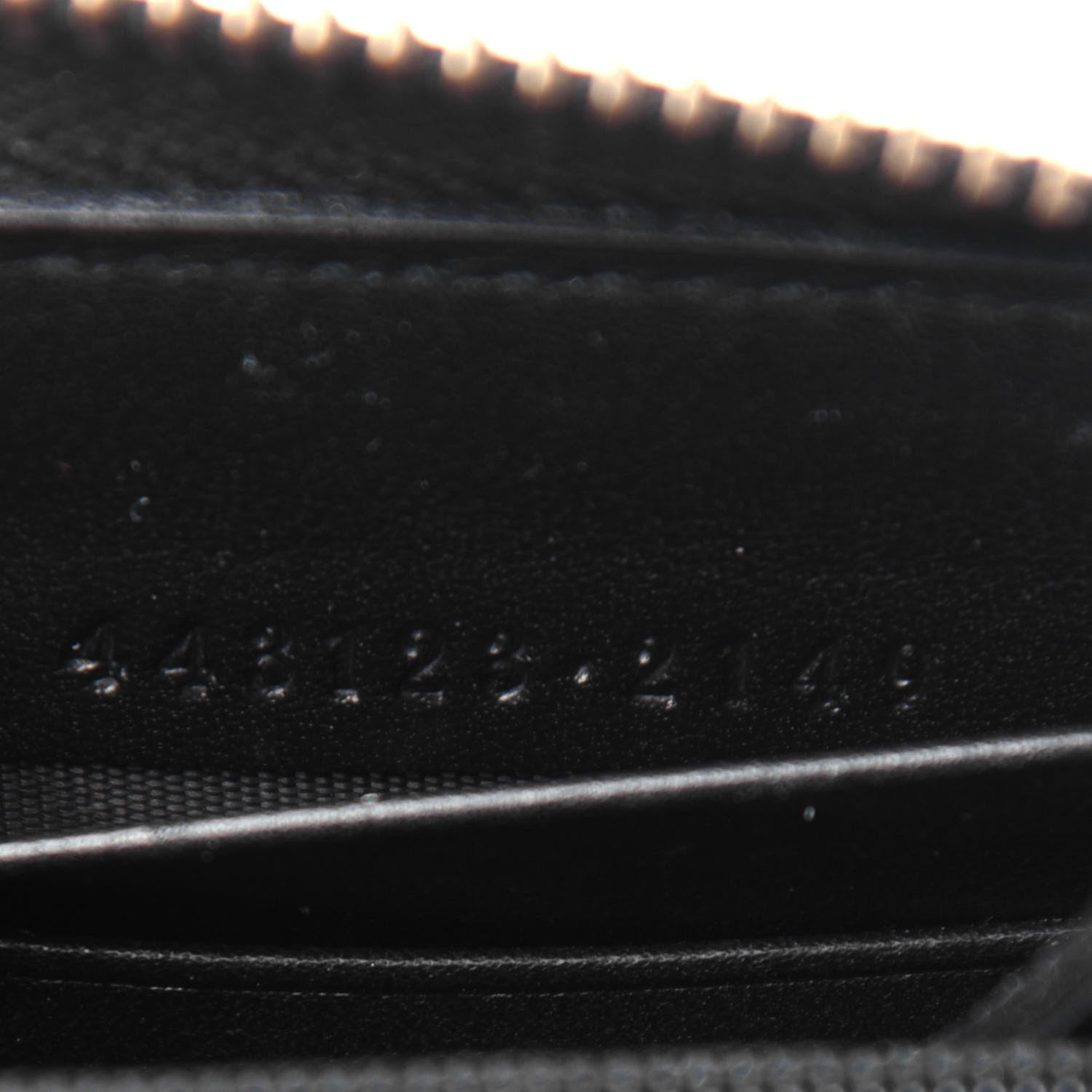 Gucci Calfskin Matelasse GG Marmont Zip Around Wallet Black 7 of 7