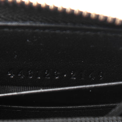 Gucci Calfskin Matelasse GG Marmont Zip Around Wallet Black 7 of 7