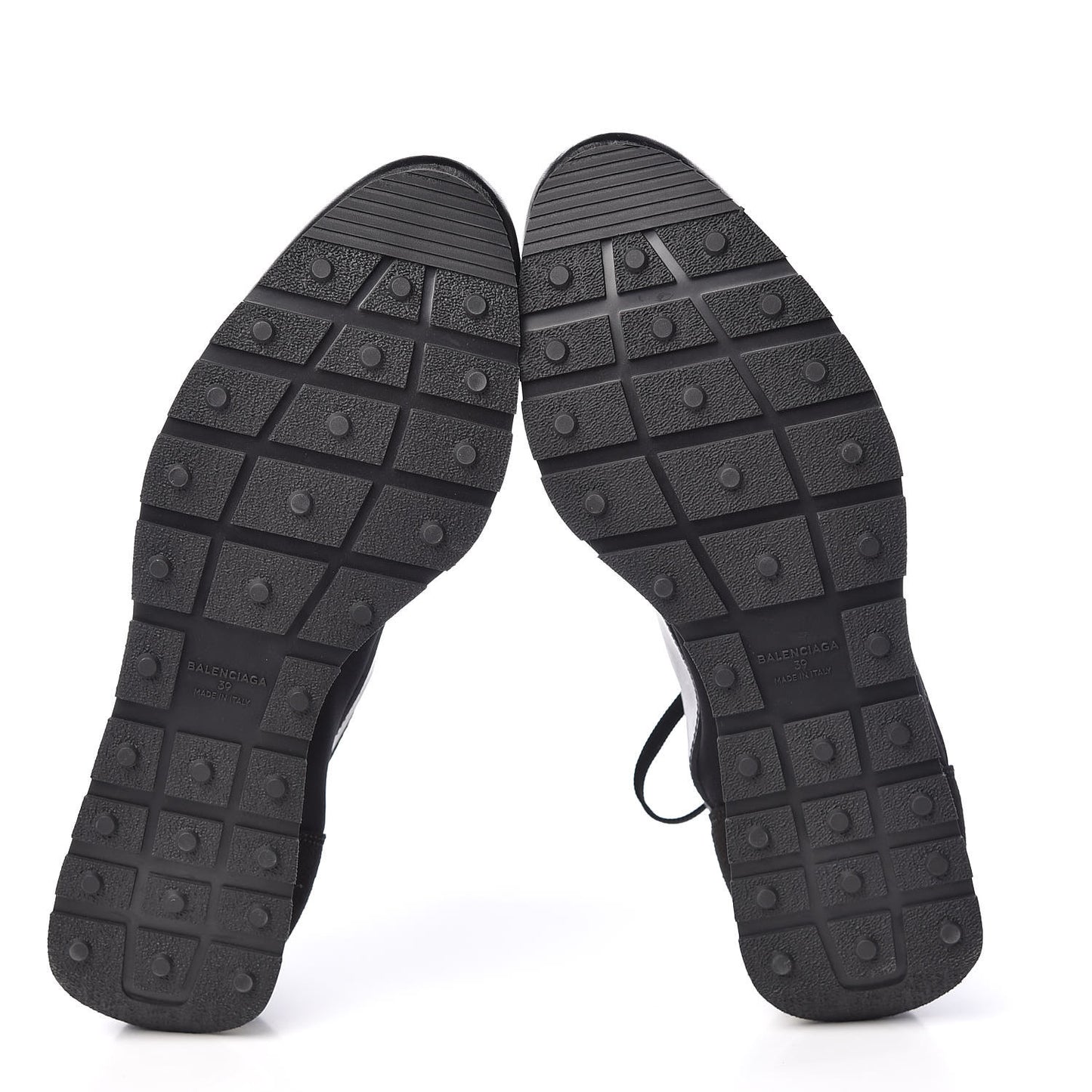 Mesh Calfskin Neoprene Suede Womens Race Runner Sneakers 39 Black