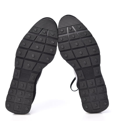Balenciaga Mesh Calfskin Neoprene Suede Womens Race Runner Sneakers 39 Black 5 of 7