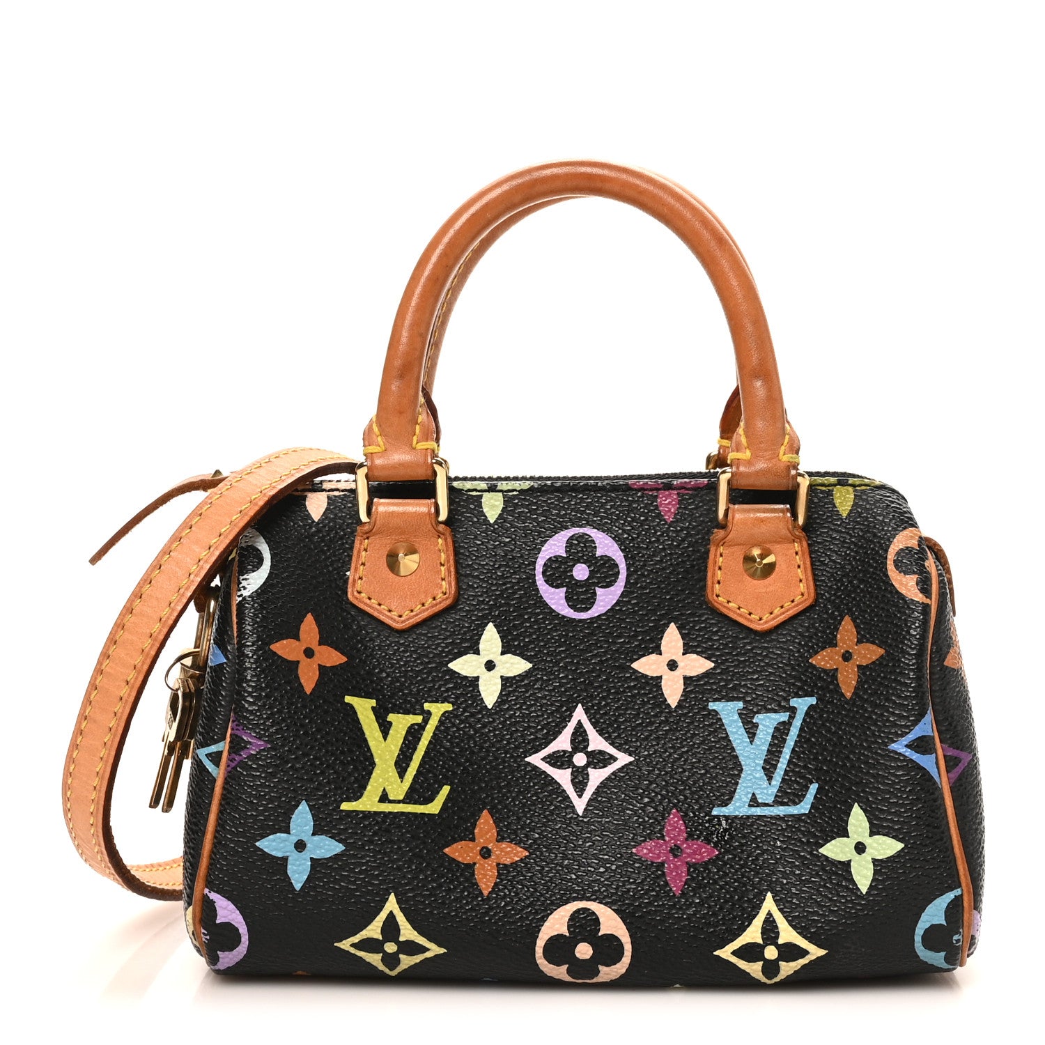 Louis Vuitton Monogram Multicolor Mini Sac HL Speedy Black 1 of 9