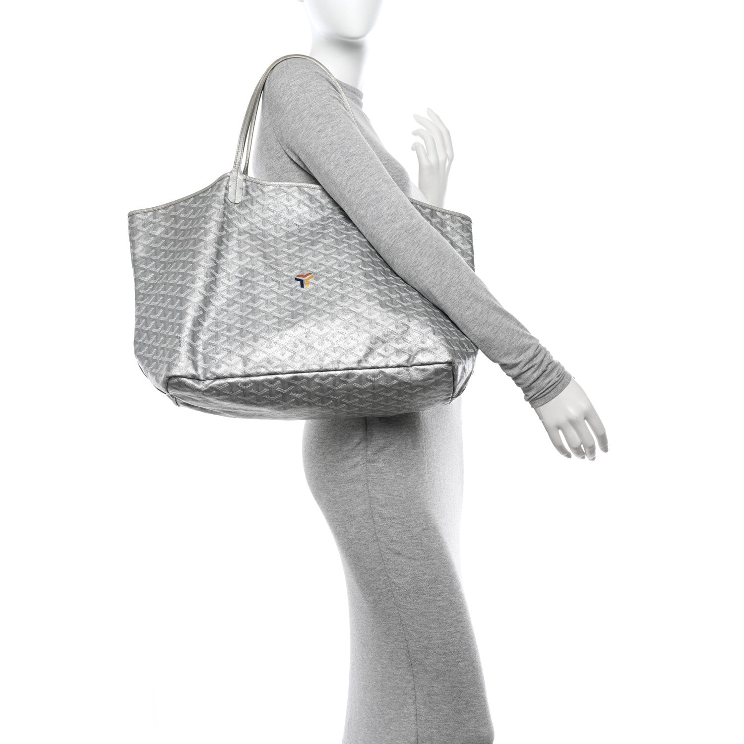 Goyard Goyardine Precious Metals Saint Louis GM Silver 2 of 13