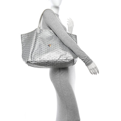 Goyard Goyardine Precious Metals Saint Louis GM Silver 2 of 13