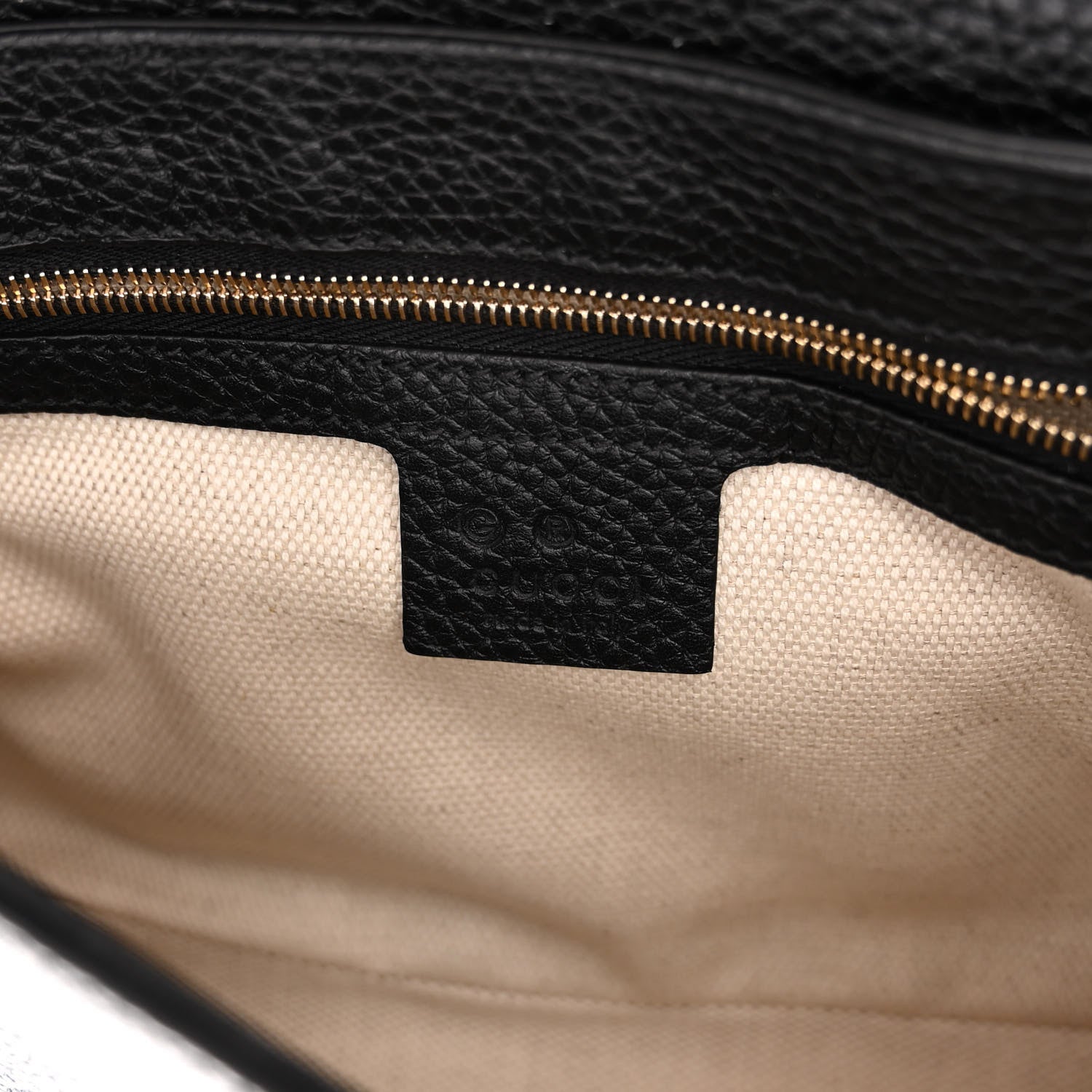 Gucci Pebbled Calfskin Medium Soho Flap Crossbody Black 6 of 10