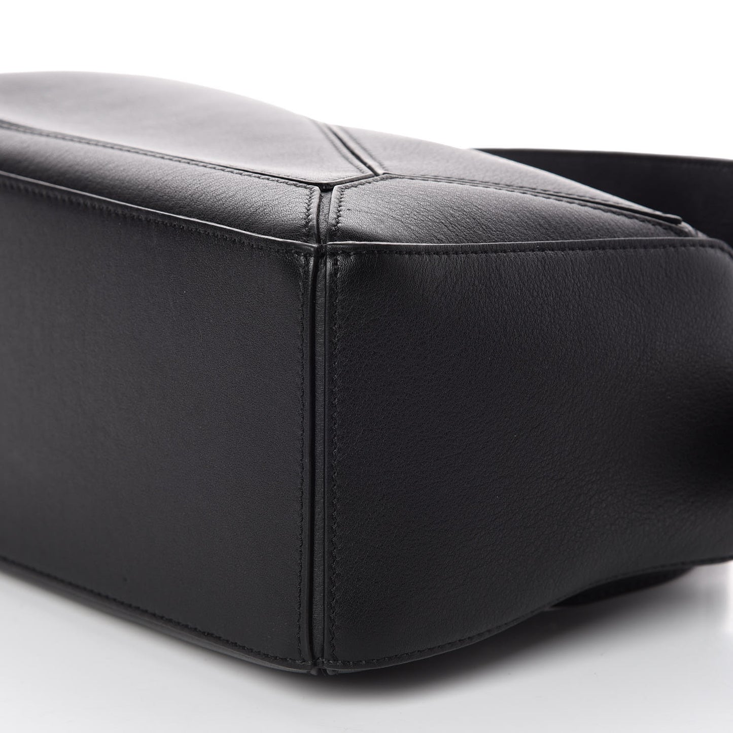 Calfskin Small Puzzle Bag Black