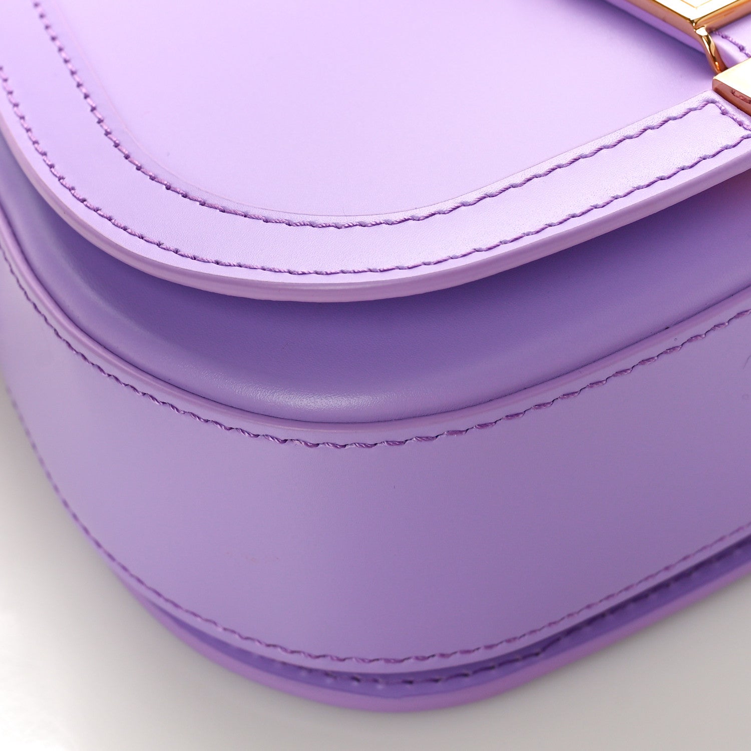 Versace Calfskin Small Greca Goddess Shoulder Bag Lilac 7 of 8
