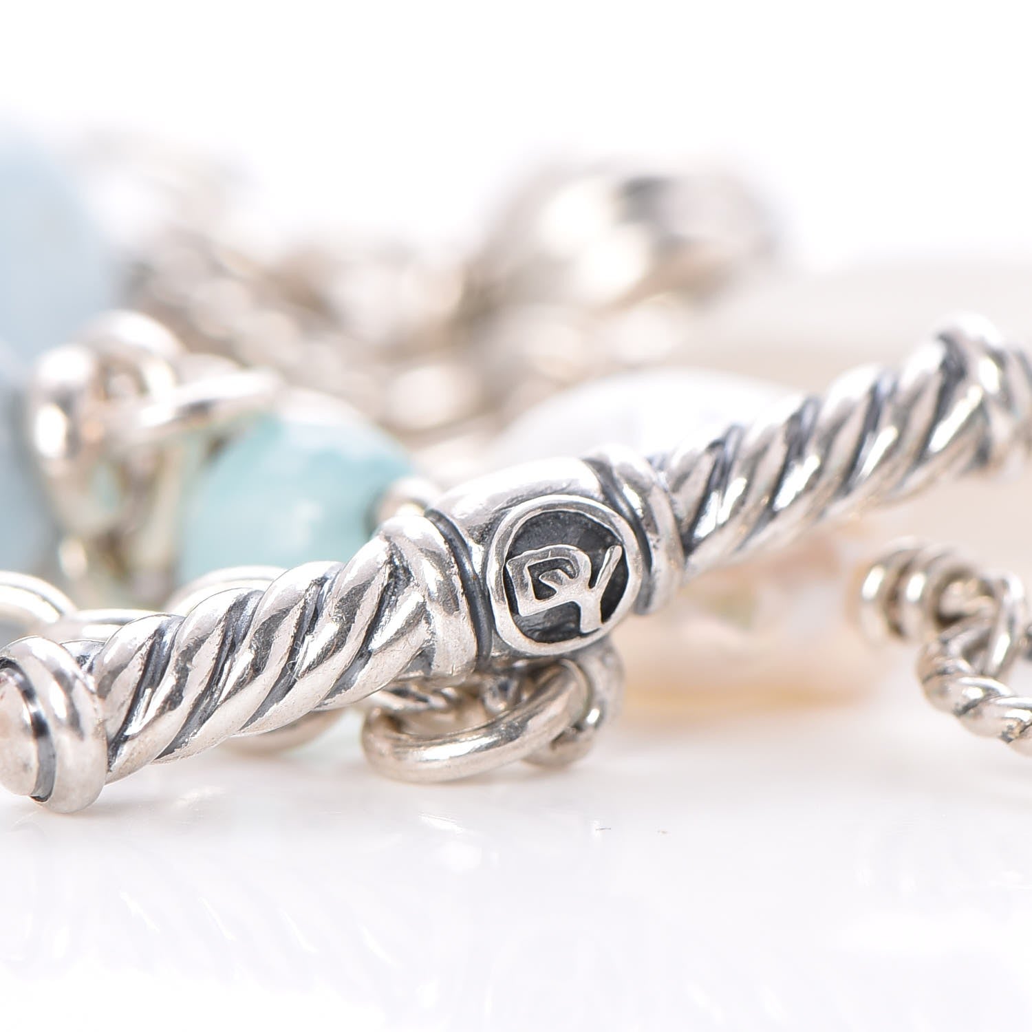 David Yurman Sterling Silver Multi Stone Deauville Bracelet 5 of 5