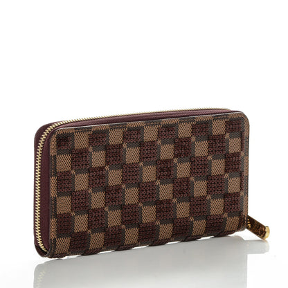 Louis Vuitton Damier Paillettes Zippy Wallet Red 3 of 6