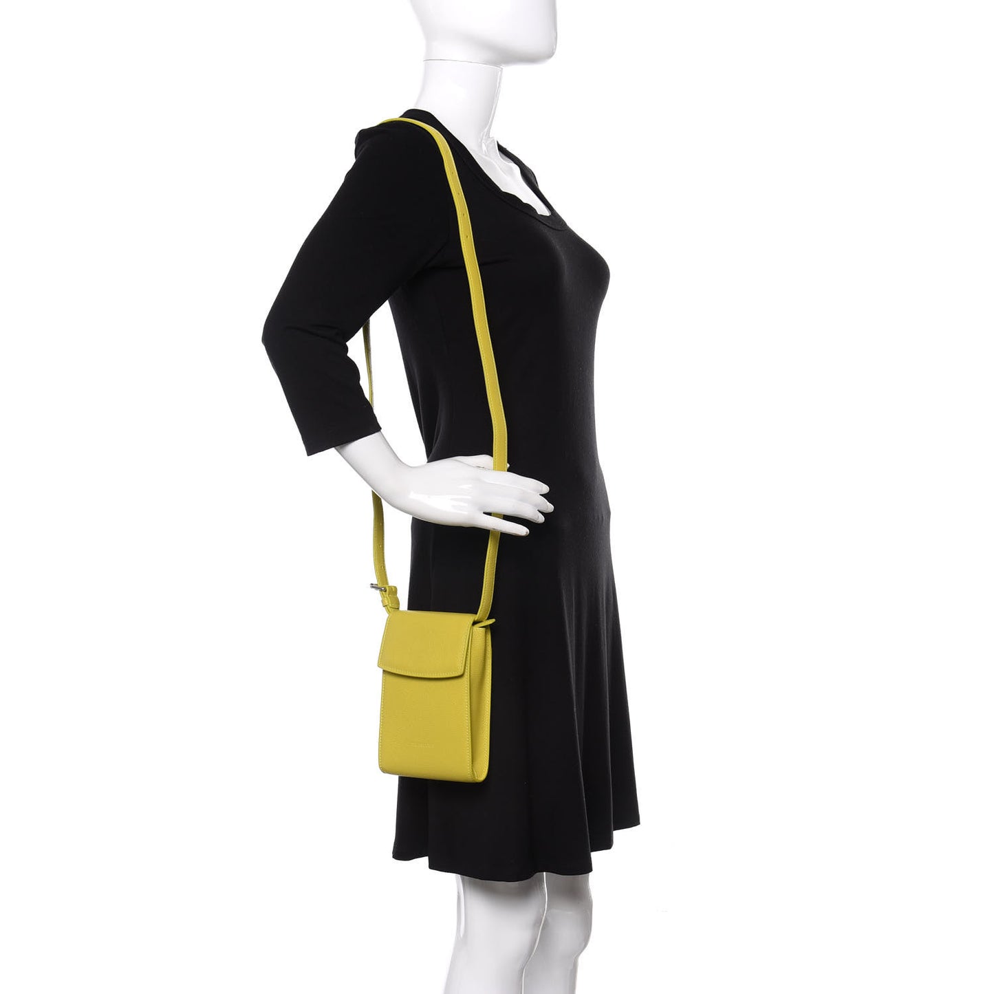 Calfskin Phone Holder Bag Lime