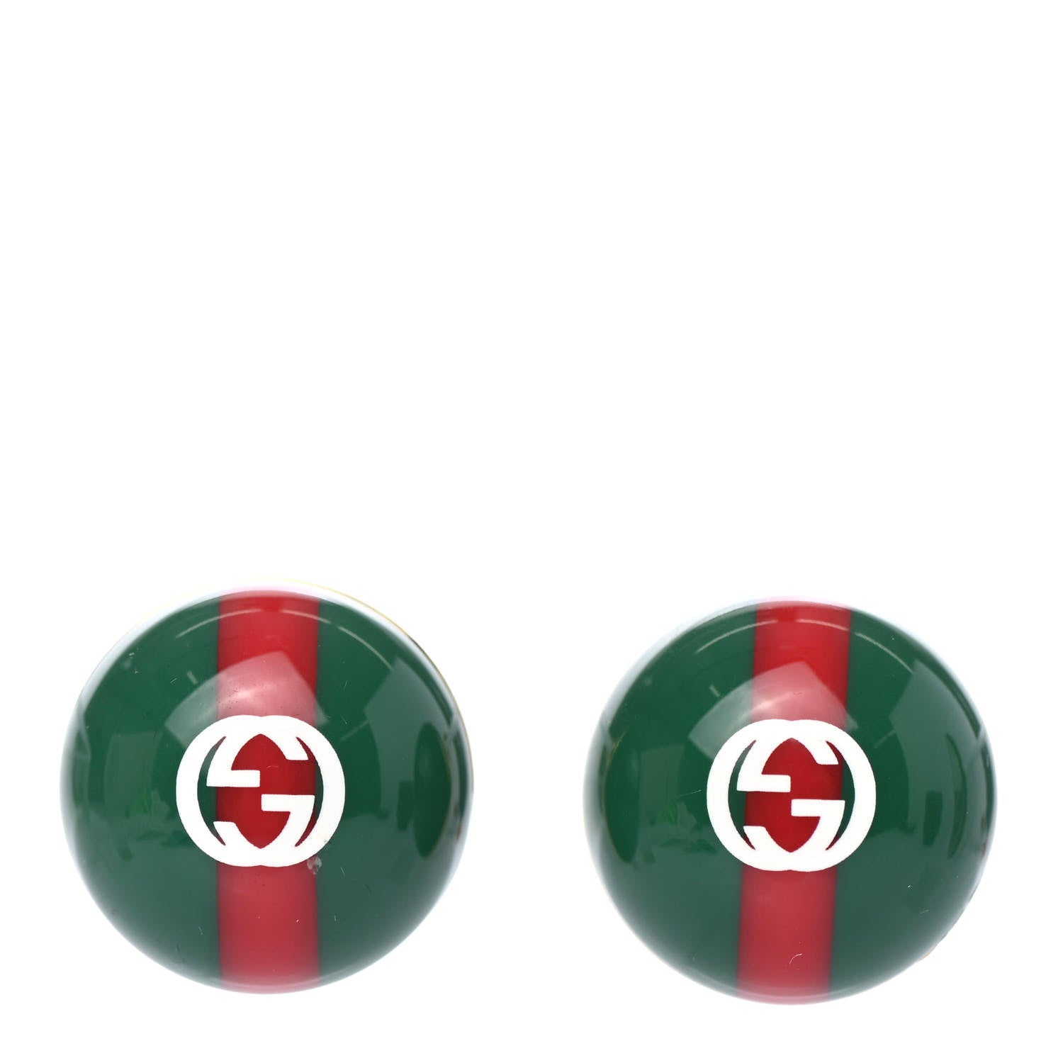 Gucci Resin Web Stud Earrings 1 of 4