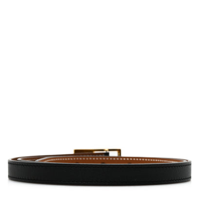 Hermes Swift Epsom 13mm Lucky 15 Belt 85 34 Black Gold 2 of 4