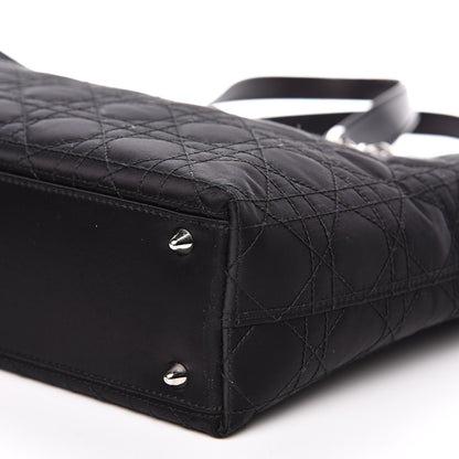 Christian Dior Nylon Cannage Tote Black 8 of 13