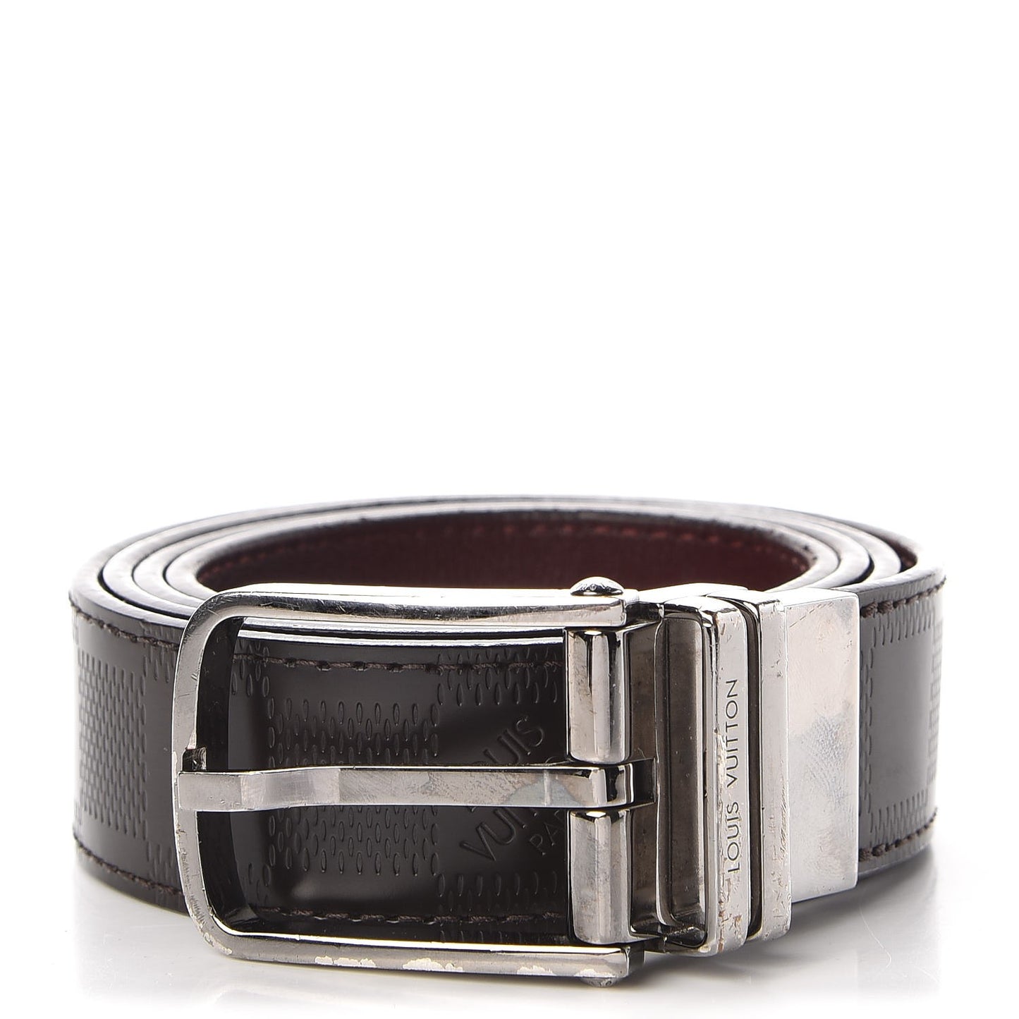 Damier Infini Calfskin Boston 30mm Reversible Belt 90 36 Moka