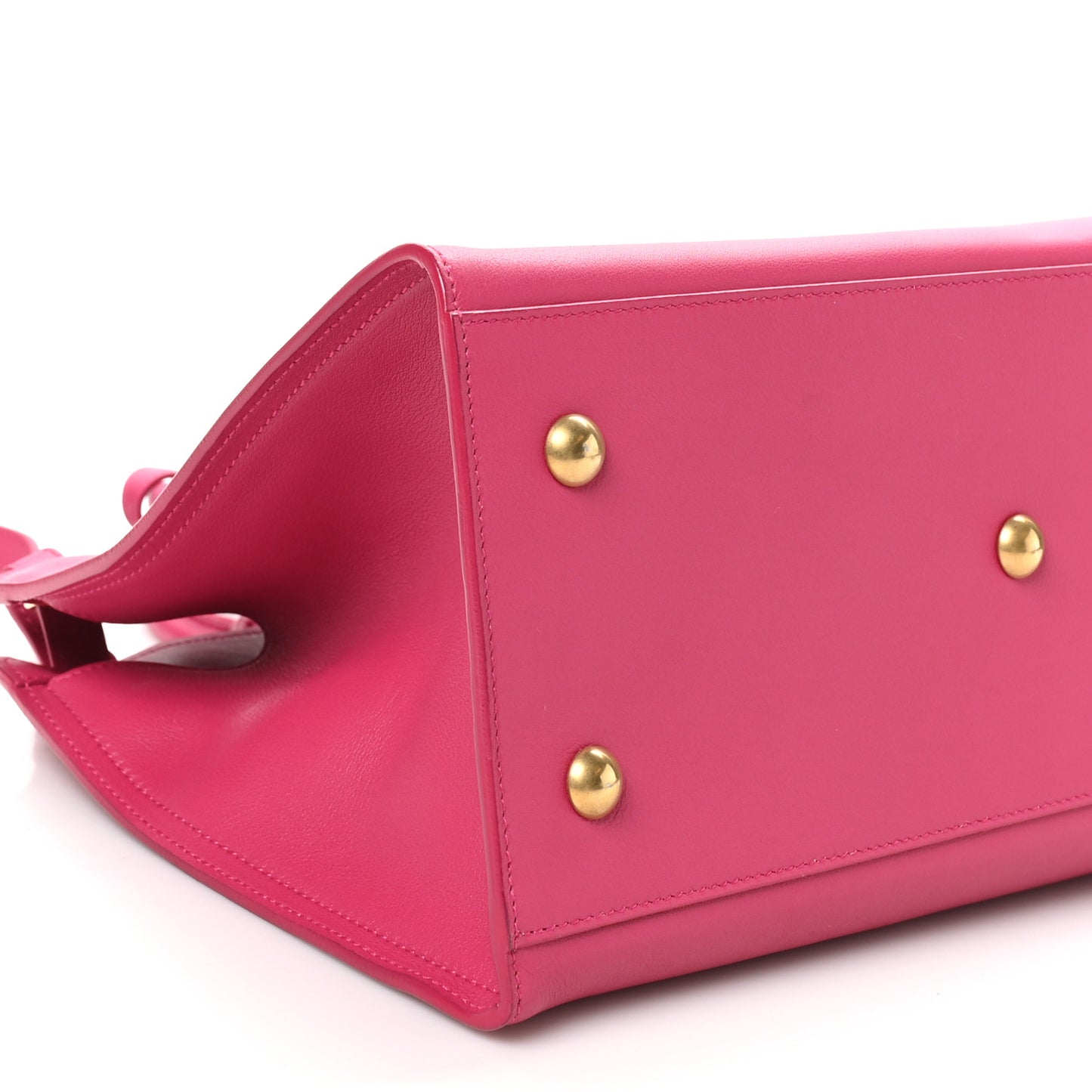 Calfskin Small Classic Y Cabas Fuchsia
