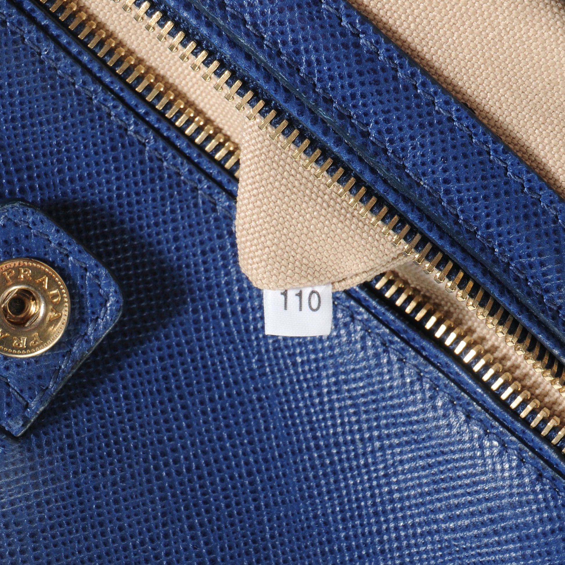 Prada Canapa Saffiano Cuir Tote Corda Bluette 7 of 8