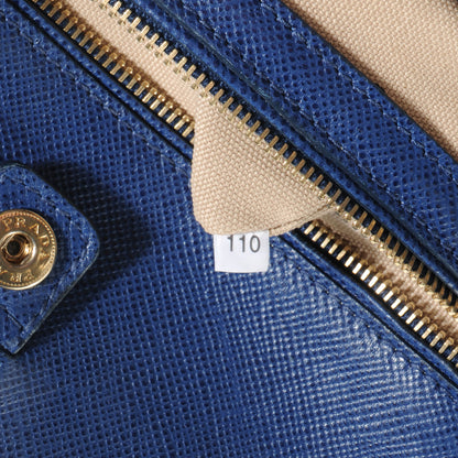 Prada Canapa Saffiano Cuir Tote Corda Bluette 7 of 8