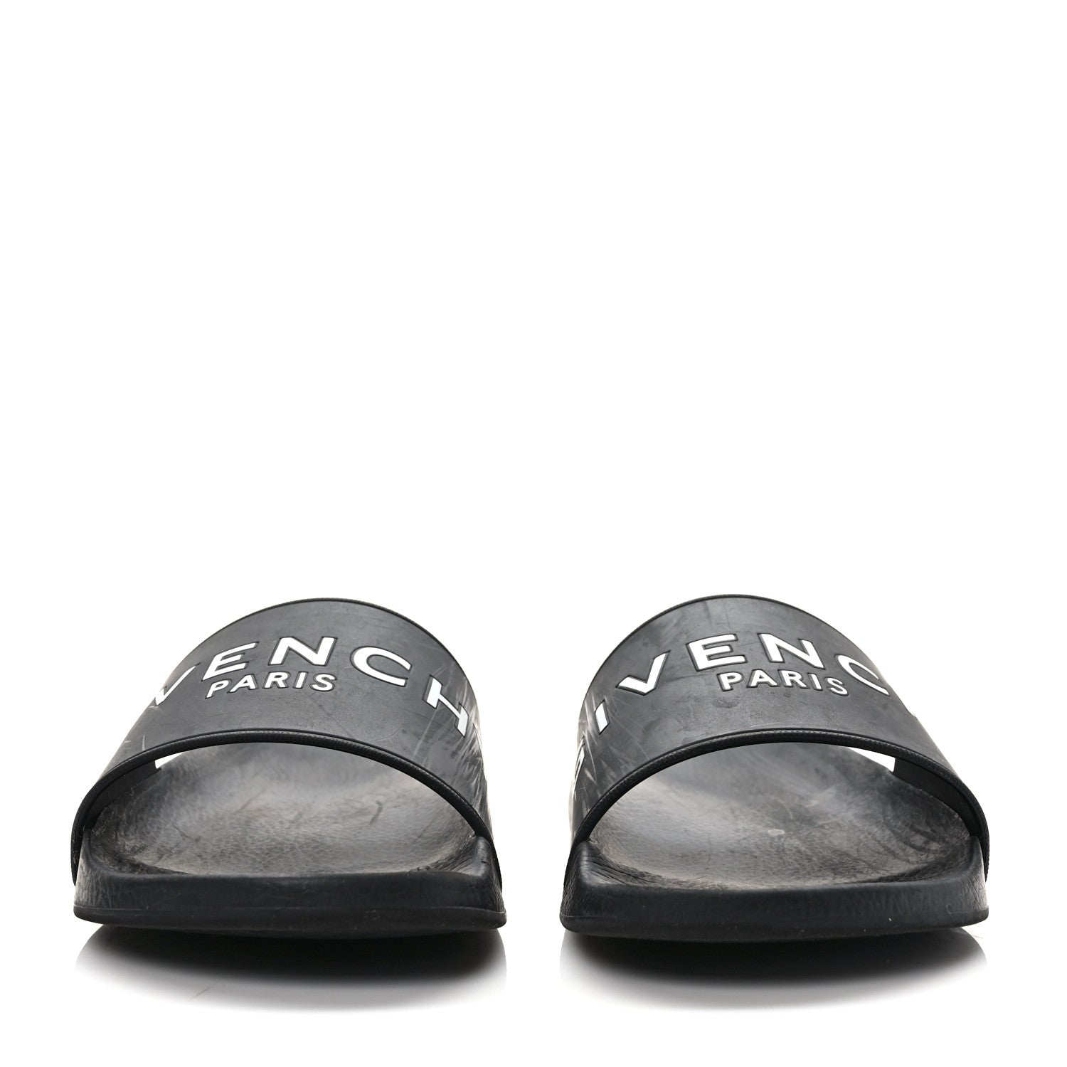 Givenchy Rubber Logo Pool Slide Sandals 37 Black 2 of 8