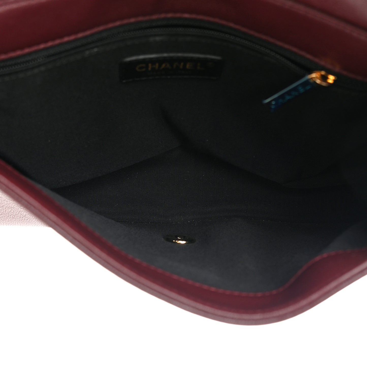 Sheepskin Quilted Vintage Mademoiselle Flap Dark Red