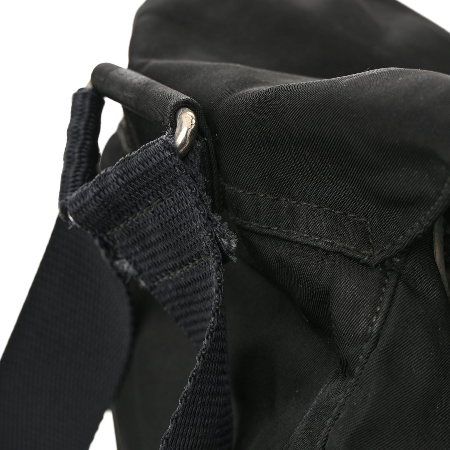 Nylon Vela Mini Cinch Backpack Black