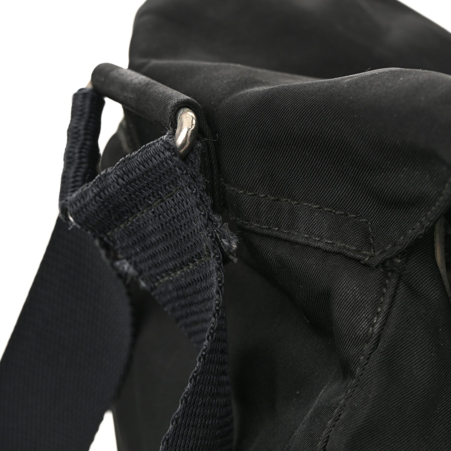 Prada Nylon Vela Mini Cinch Backpack Black 12 of 14