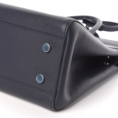 Saint Laurent Calfskin Medium Rive Gauche Cabas Navy Blue 9 of 9