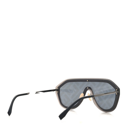 Fendi FF Fabulous Shield Sunglasses FF M0039/G/S Black 4 of 8