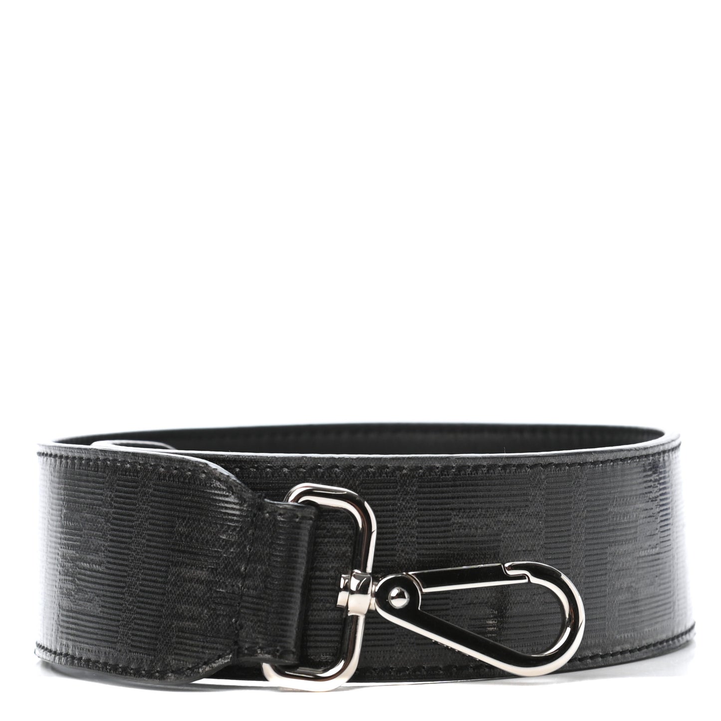 Glazed Fabric FF Strap You Black