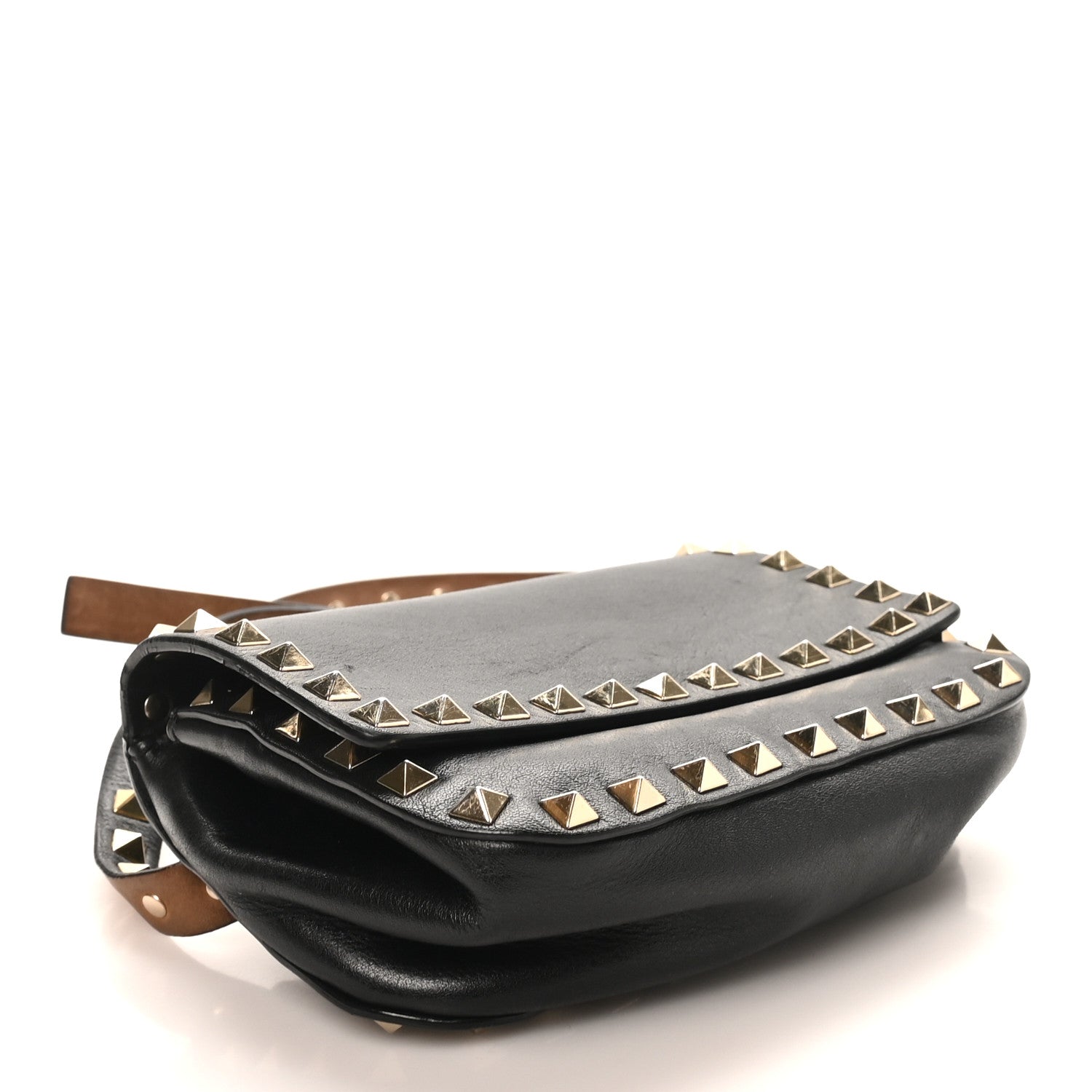 Valentino Garavani Vitello Rockstud Belt Bag Black 3 of 8