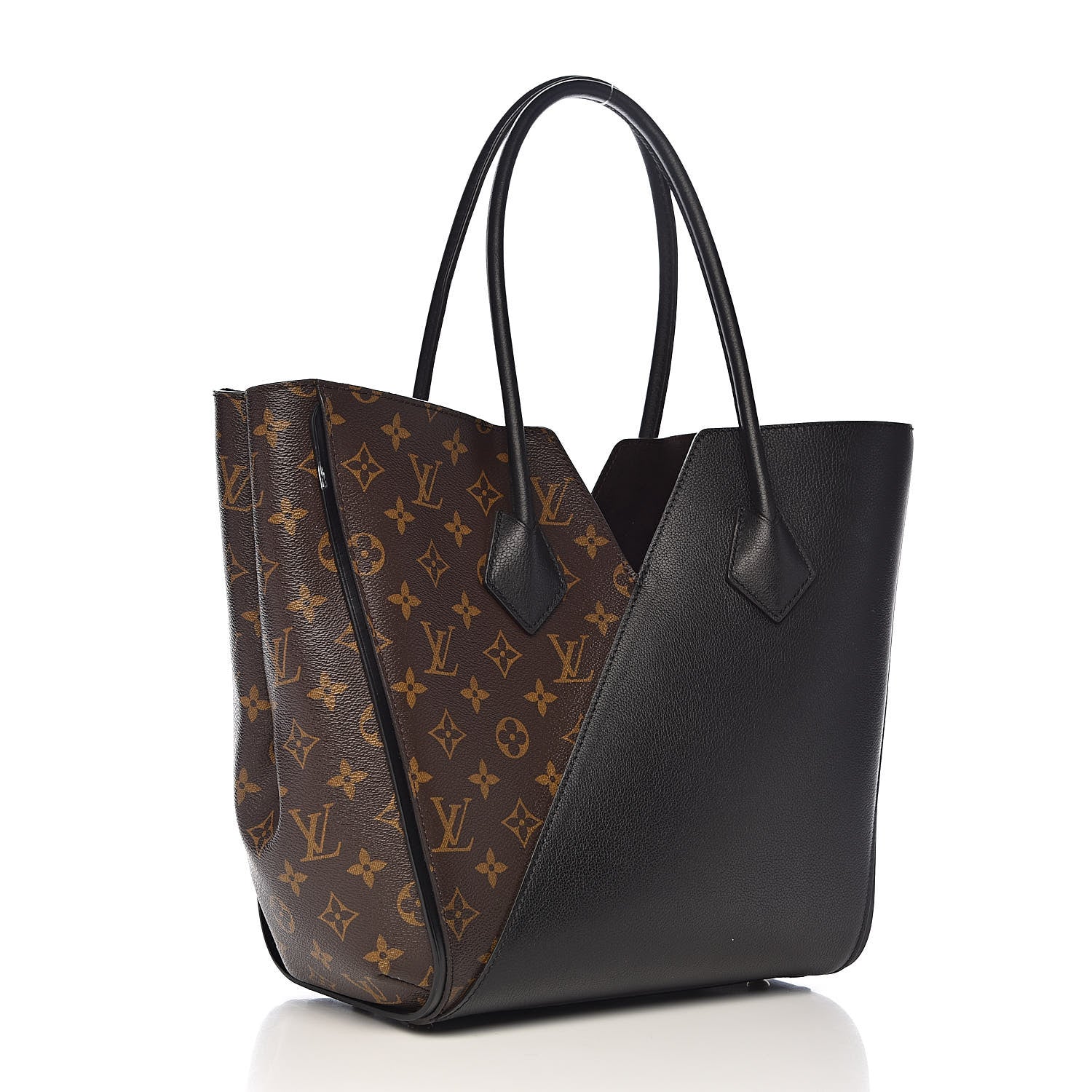 Louis Vuitton Calfskin Monogram Kimono Tote Black 3 of 11