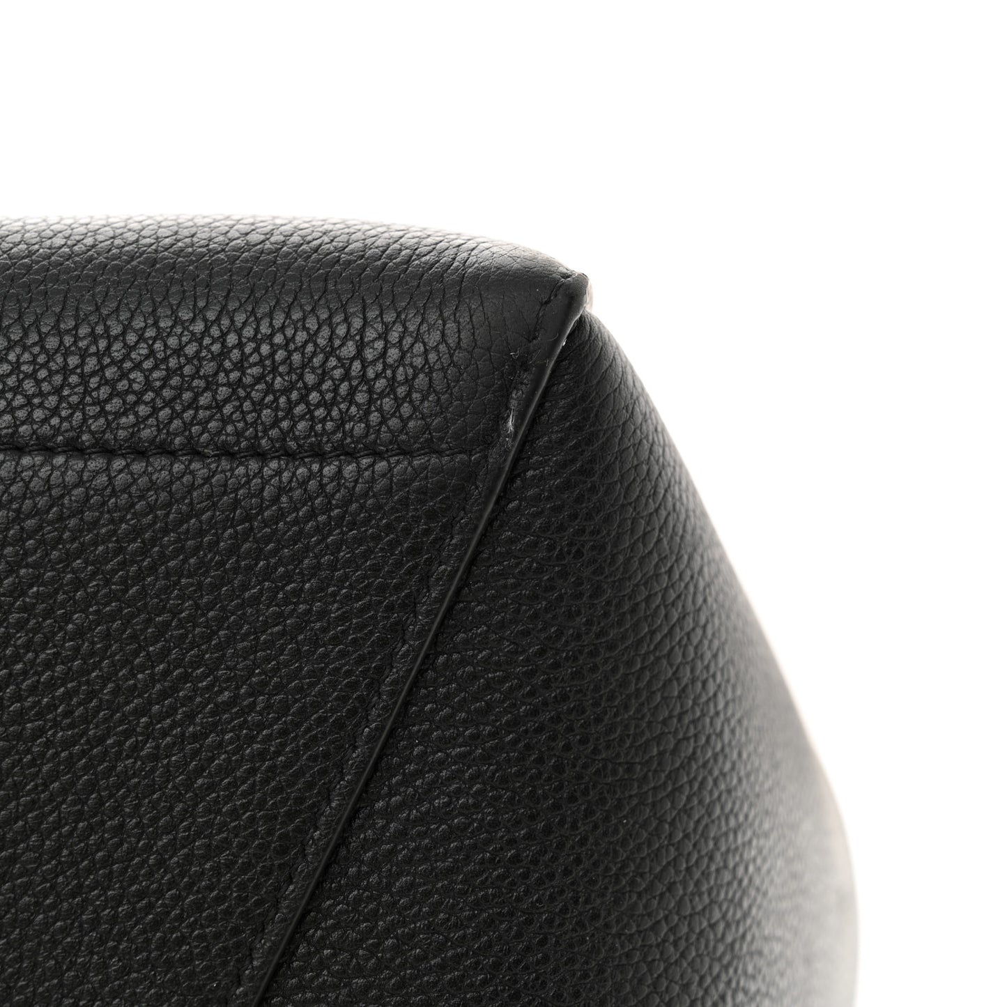 Soft Grained Calfskin Sangle Bucket Bag Black
