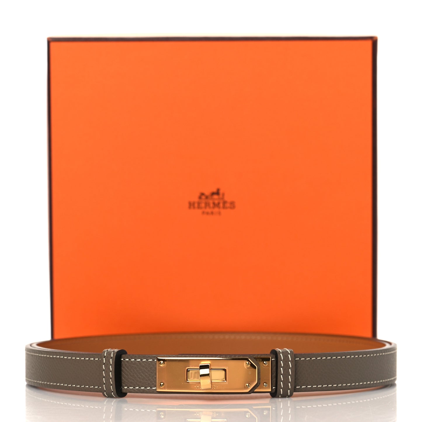 Epsom Kelly Belt Etoupe