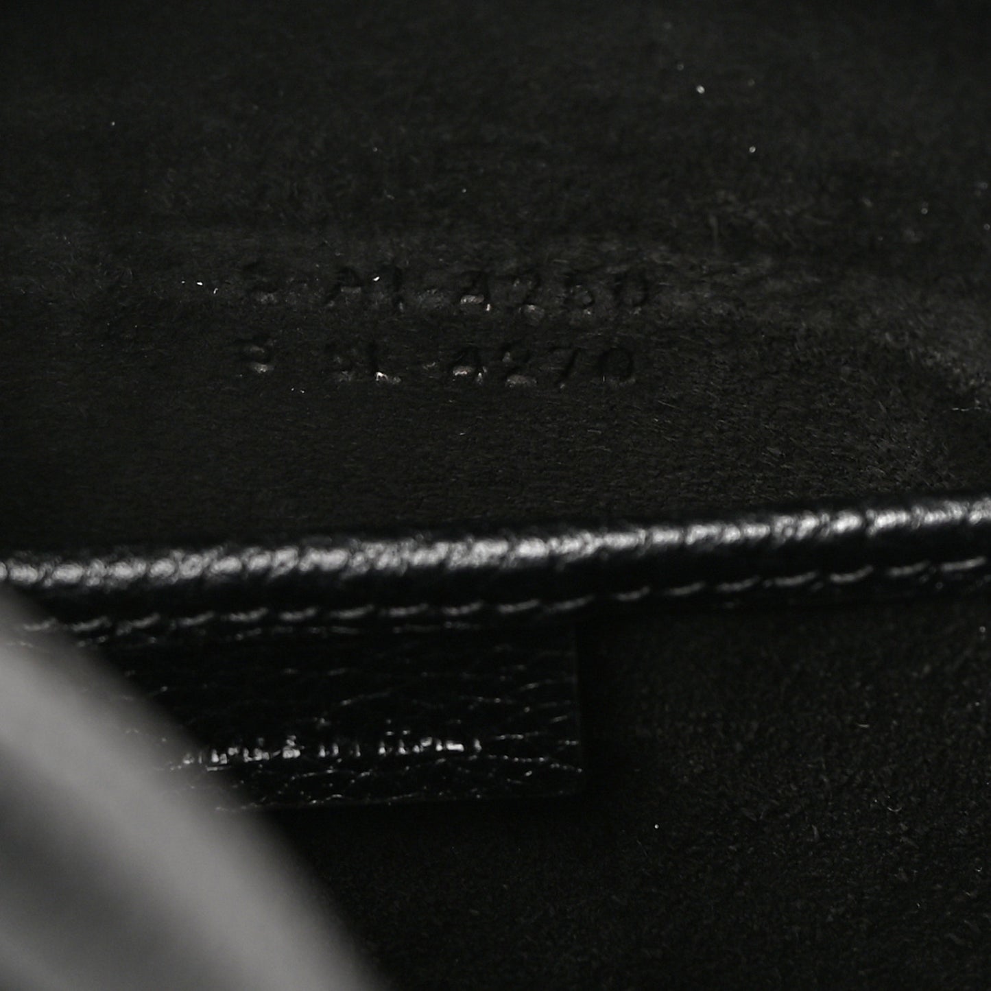 Drummed Calfskin Nano Luggage Black