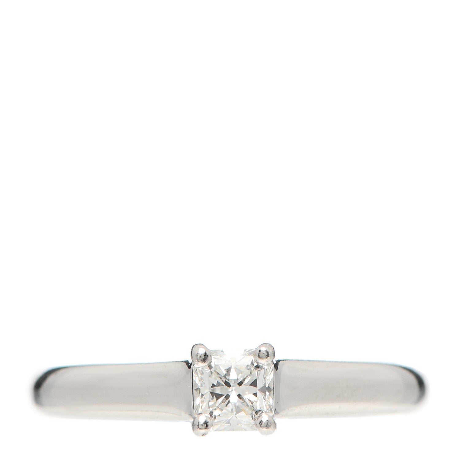 Tiffany Platinum Diamond .31ct Solitaire Lucida Engagement Ring 52 6 1 of 10