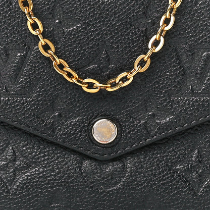 Louis Vuitton Empreinte Pochette Felicie Chain Wallet Black 11 of 14