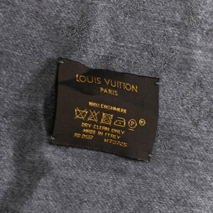Louis Vuitton Cashmere Muffler Scarf Grey 2 of 3