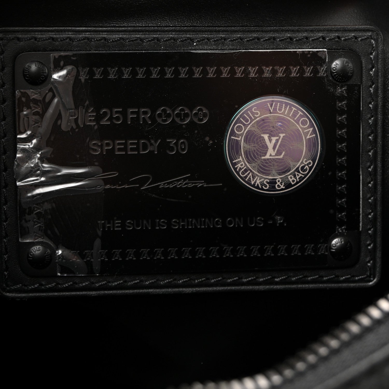 Louis Vuitton Calfskin Monogram Speedy P9 Bandouliere 30 Ultra Black 7 of 9