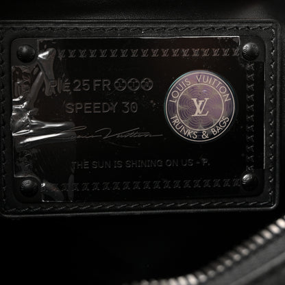 Louis Vuitton Calfskin Monogram Speedy P9 Bandouliere 30 Ultra Black 7 of 9