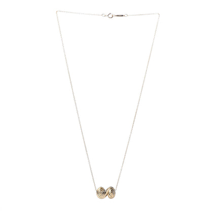 Tiffany 18K Yellow Gold Spiro Swirl Pendant Necklace 3 of 7
