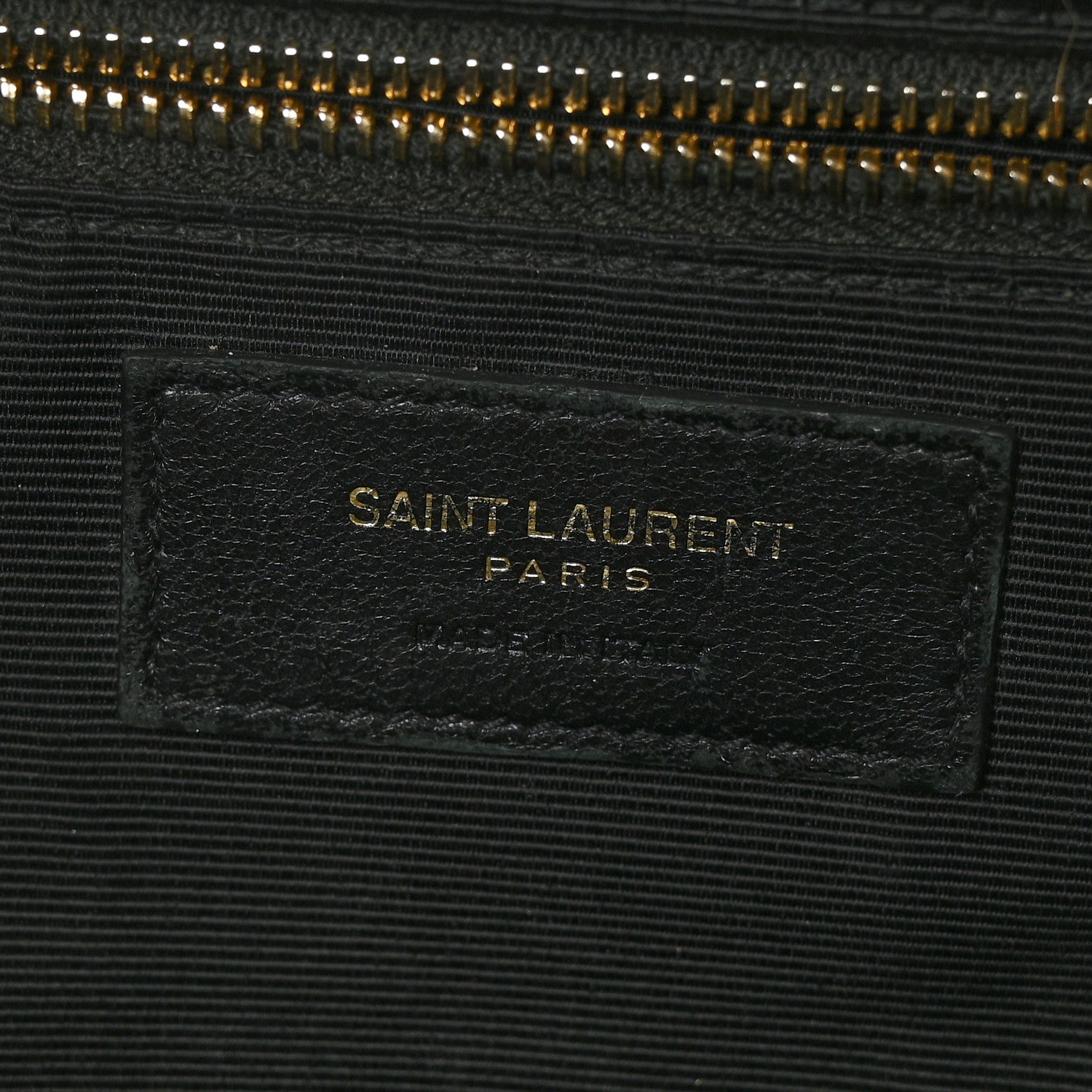 Saint Laurent Grain De Poudre Matelasse Chevron Large Monogram Satchel Black 6 of 8