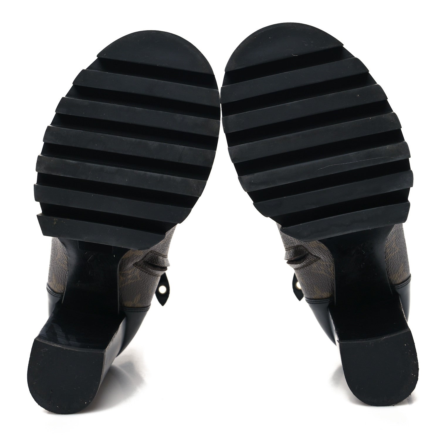 Louis Vuitton Patent Calfskin Monogram Star Trail Ankle Boots 39 Black 5 of 7