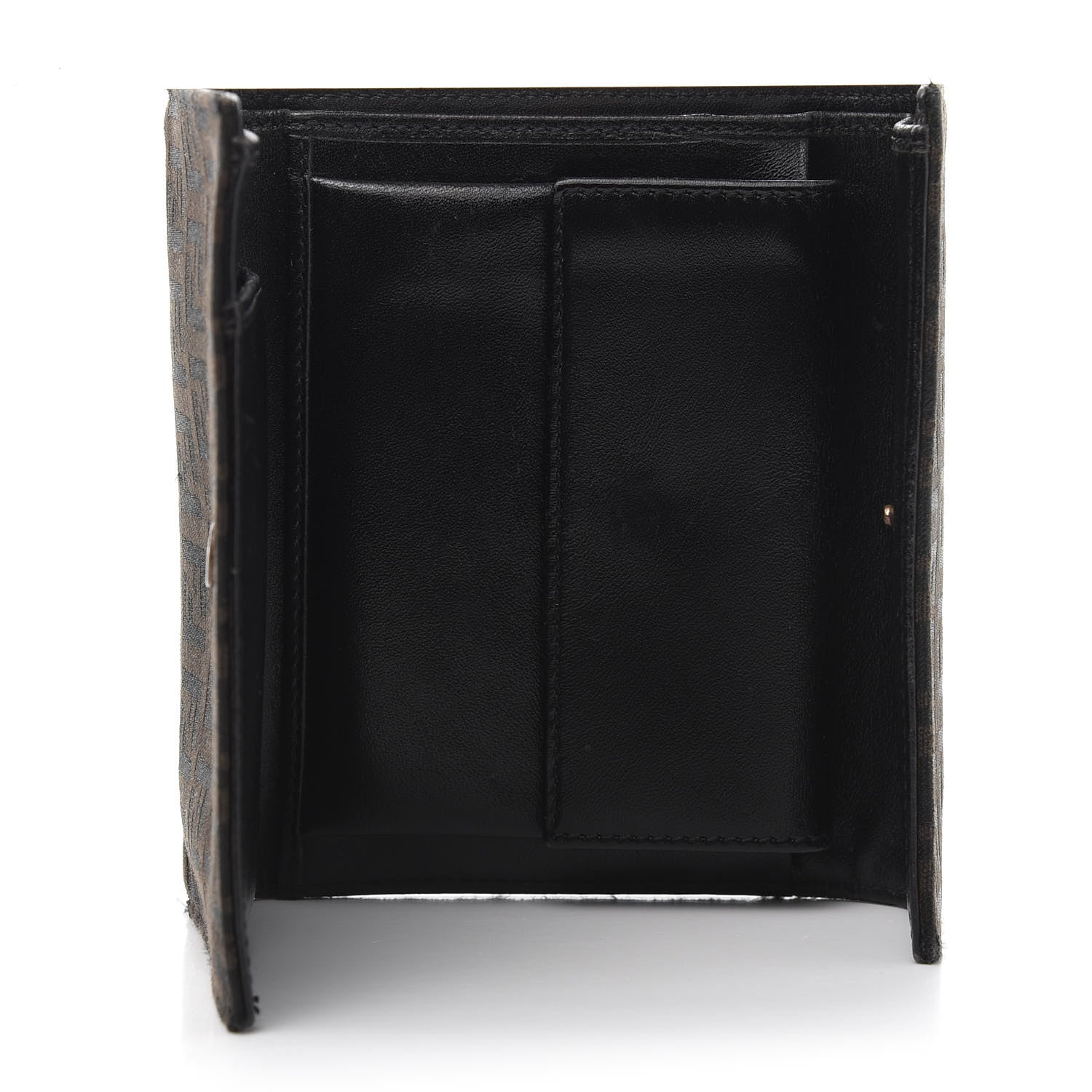 Fendi Zucchino Compact Wallet Brown 5 of 9