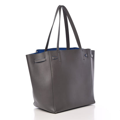Celine Smooth Calfskin Small Tassel Cabas Phantom Gray Blue 3 of 18