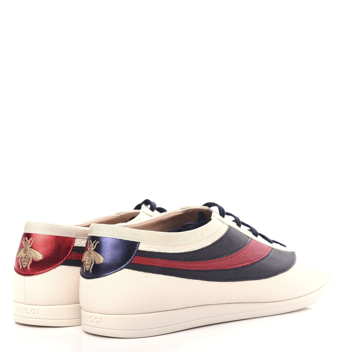 Calfskin Mens Web Falacer Sneakers 10.5 White Blue