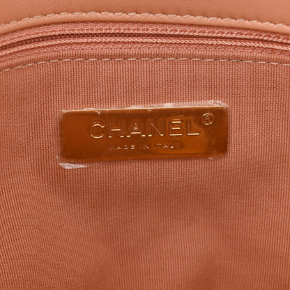 Chanel Lambskin Quilted Medium Chanel 19 Flap Light Orange 5 of 9
