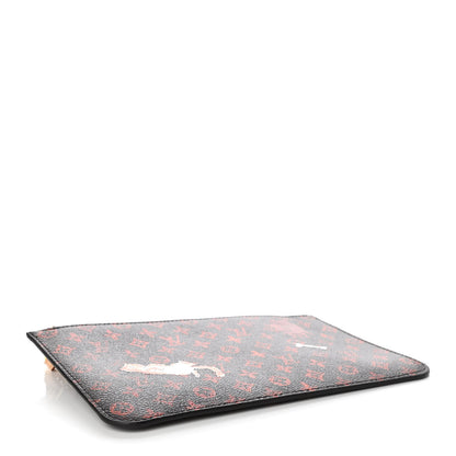 Louis Vuitton Catogram Neverfull MM GM Pochette Marron 4 of 8
