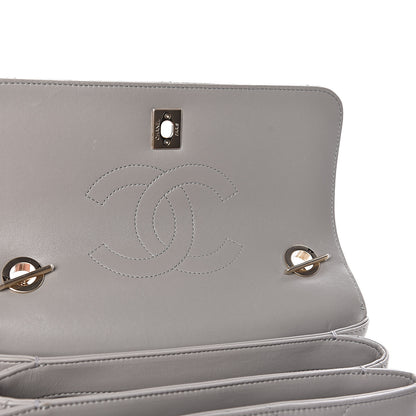 Chanel Lambskin Quilted Small Trendy CC Top Handle Flap Grey 9 of 14